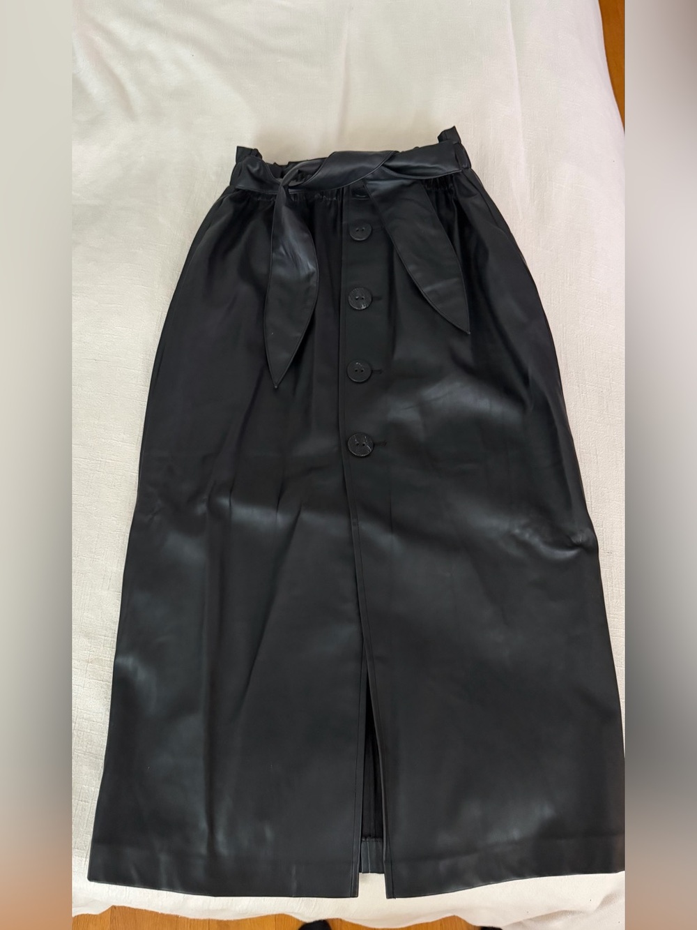 NWOT - Zara Women Faux Leather Midi pencil skirt size M